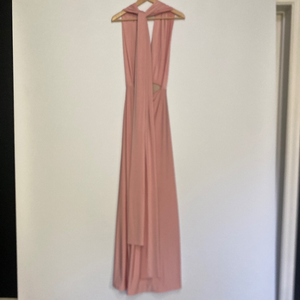 Lulu’s XS Always Stunning Convertible Blush Pink Maxi Dress - Picture 5 of 16